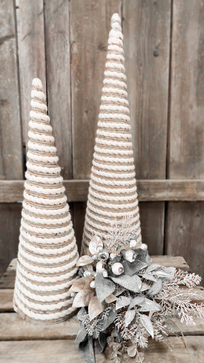 24" Jute & Cotton Cone Tree