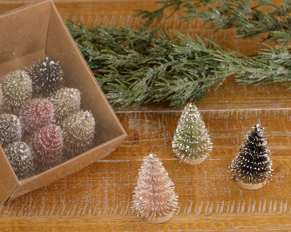 Box of Mini Bottle Brush Trees (SET)