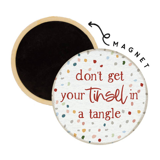 Tinsel Tangle - Round Magnets