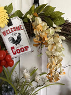 Chicken Coop Farmhouse Wreath
