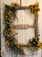 Spring or Summer Lathe Window Doorhanger