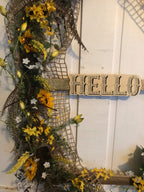 Spring or Summer Lathe Window Doorhanger