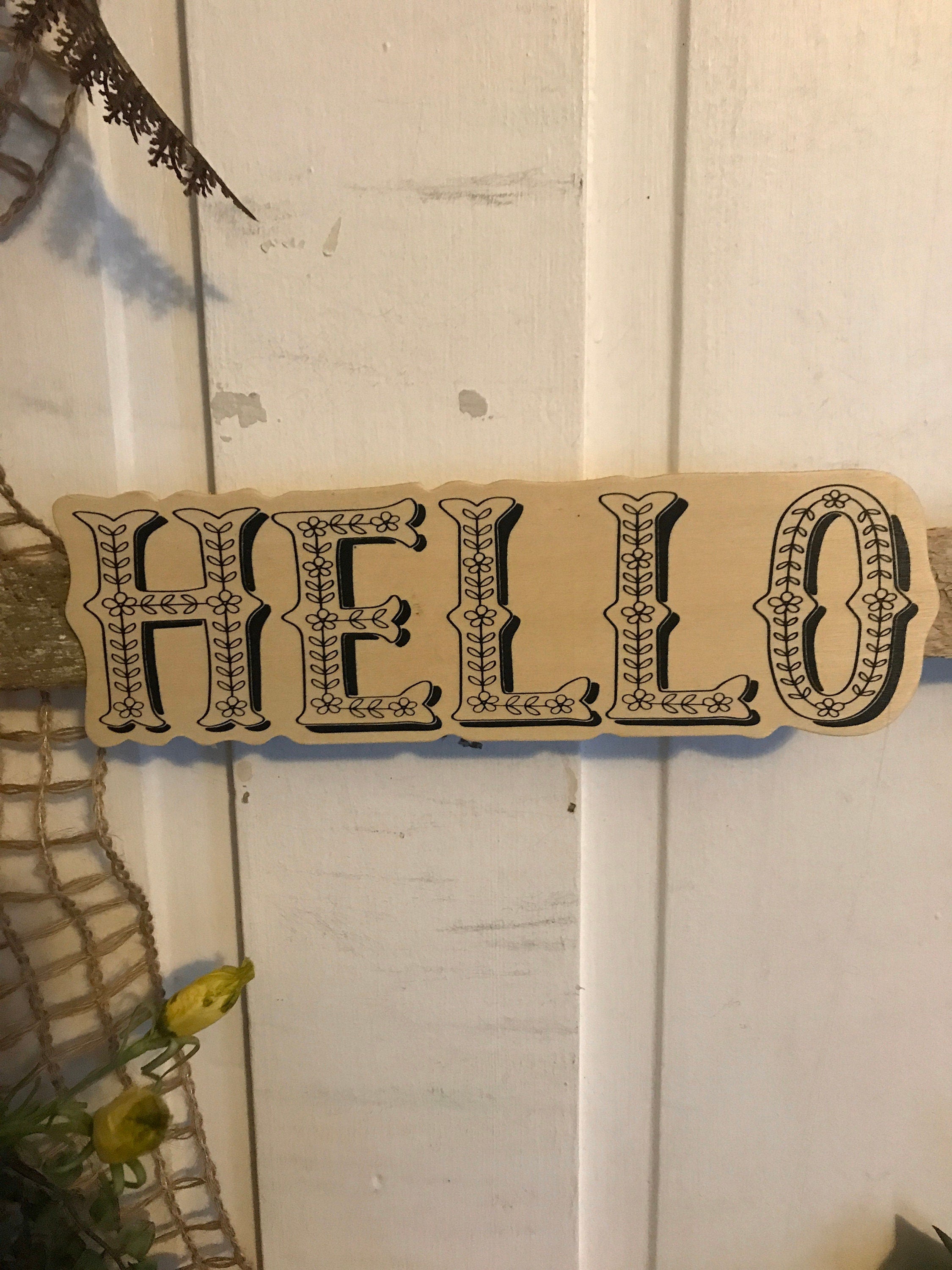 Spring or Summer Lathe Window Doorhanger
