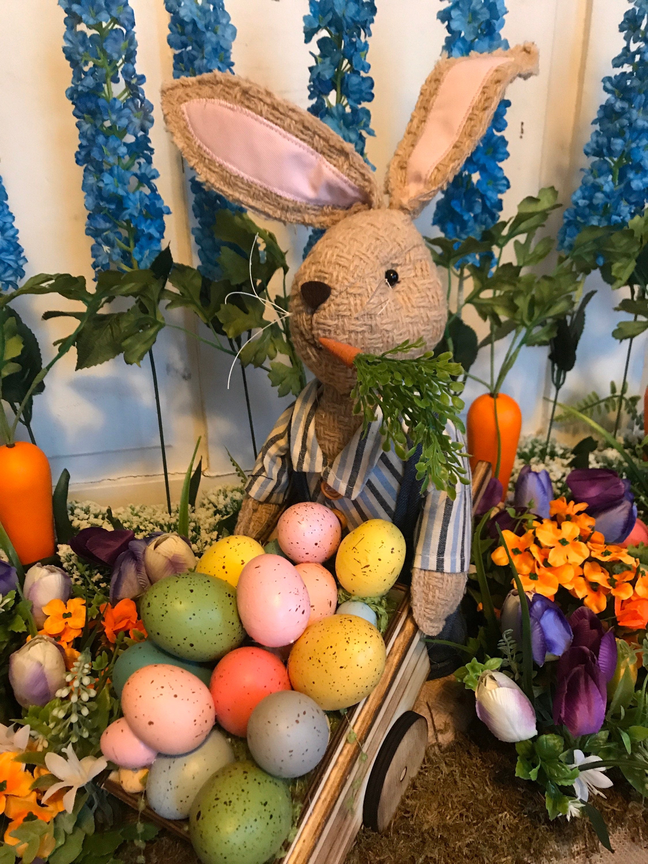 Large Easter Bunny Garden Tablescape