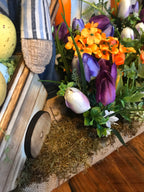 Large Easter Bunny Garden Tablescape