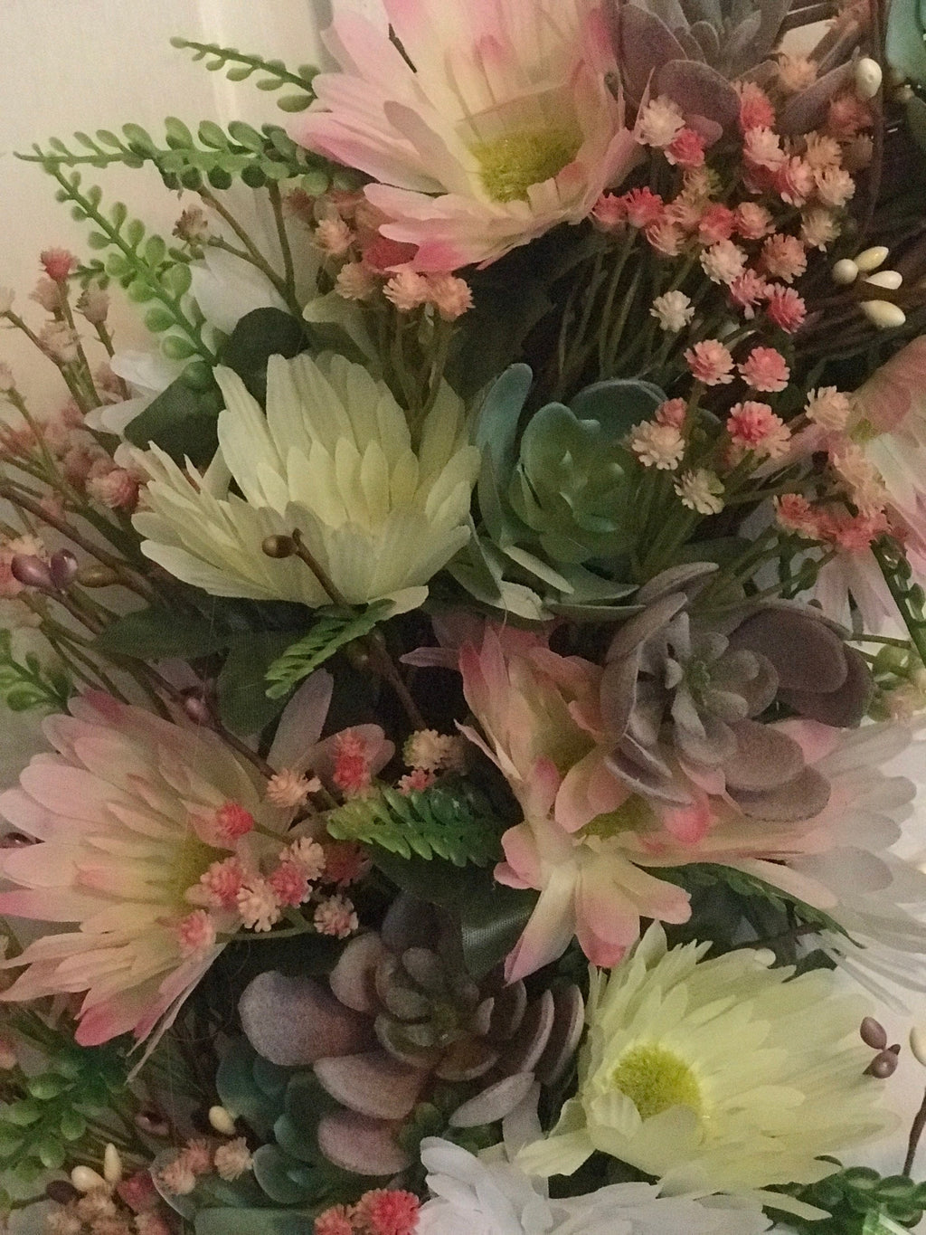 Grapevine Succulent Cactus Wreath