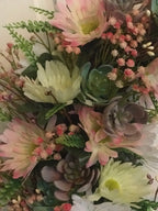 Grapevine Succulent Cactus Wreath