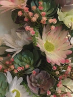 Grapevine Succulent Cactus Wreath