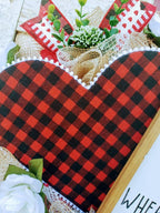 Home Is Where The Heart Is Valentine Mesh Wreath