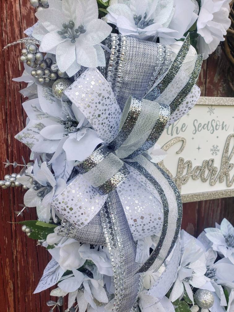Sparkling Silver Winter Grapevine Wreath *50% OFF*