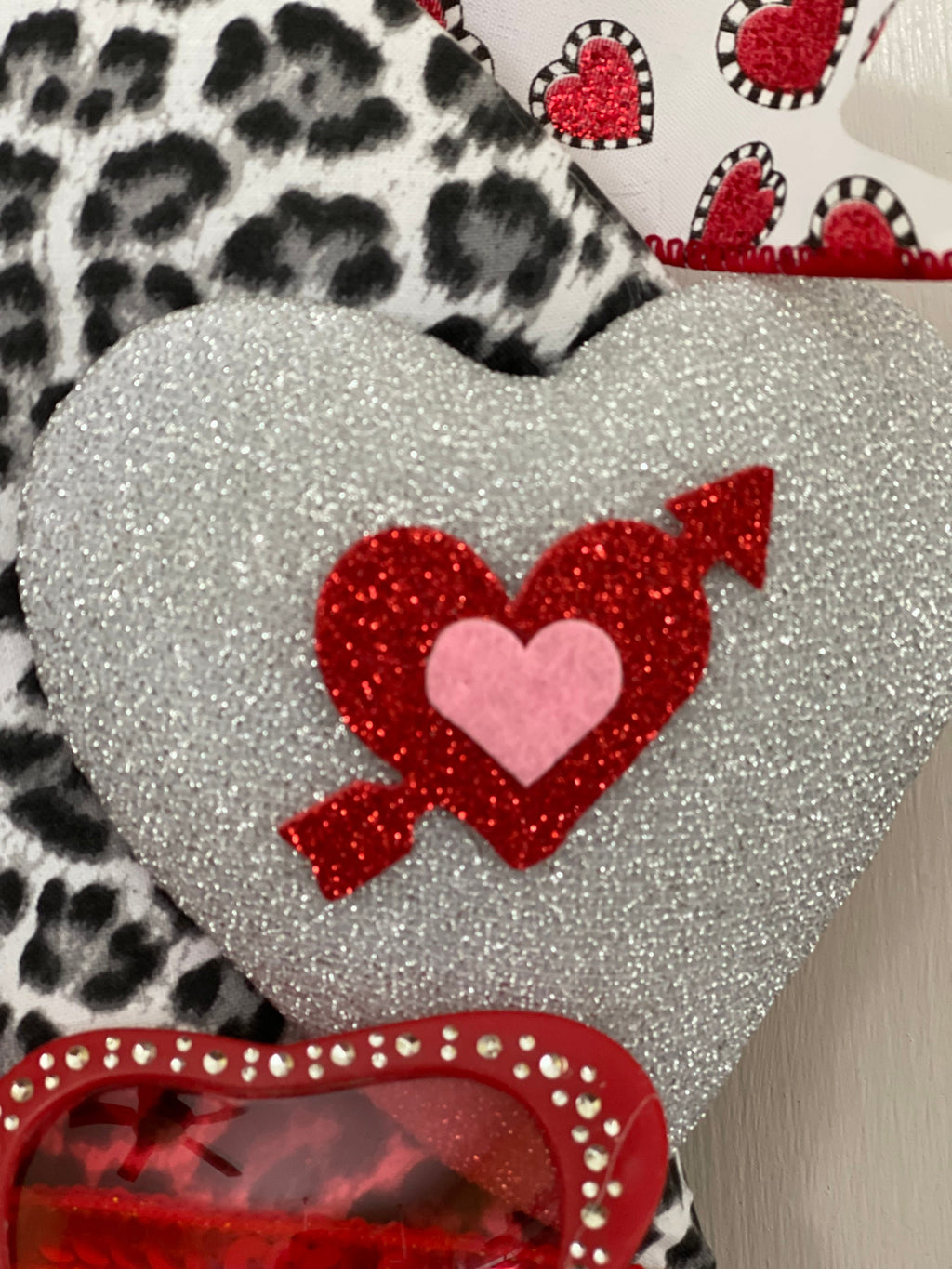 Valentine Leopard Gnome Grapevine Wreath