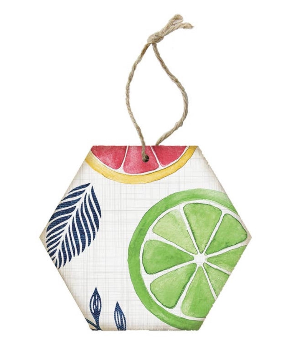 Fruit Lime - Honeycomb Ornaments