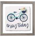 Enjoy Today Bike - Floating Art Square