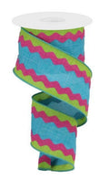 Wired Lime/Turquoise/Fuscia Ricrac Ribbon