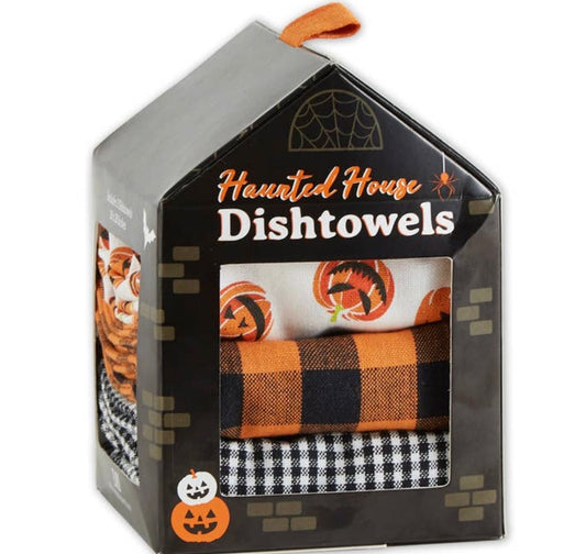 Haunted House Dishtowel Gift Set