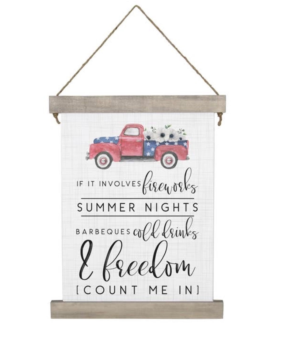 Summer Nights - Hanging Canvas