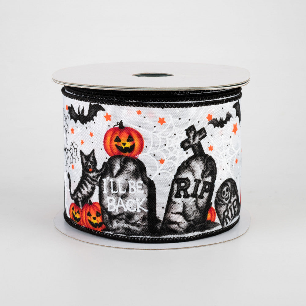 Graveyard & Jack O Lantern Ribbon