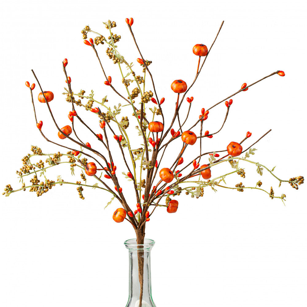 Berry Twig Mini Pumpkin Pick