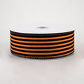 Flocked Thin Cabana Striped Ribbon