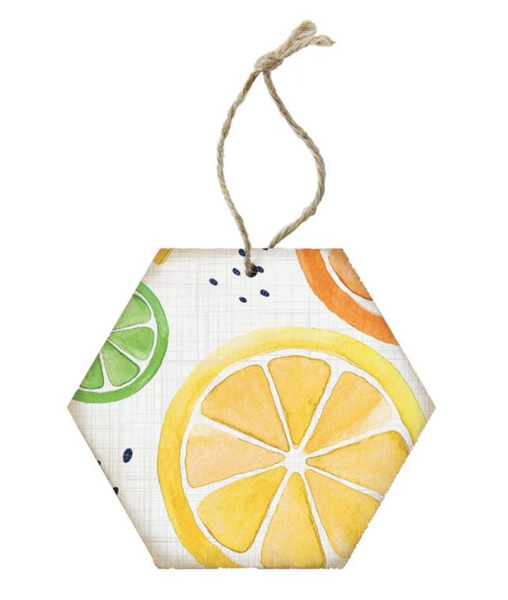 Fruit Lemon - Honeycomb Ornaments