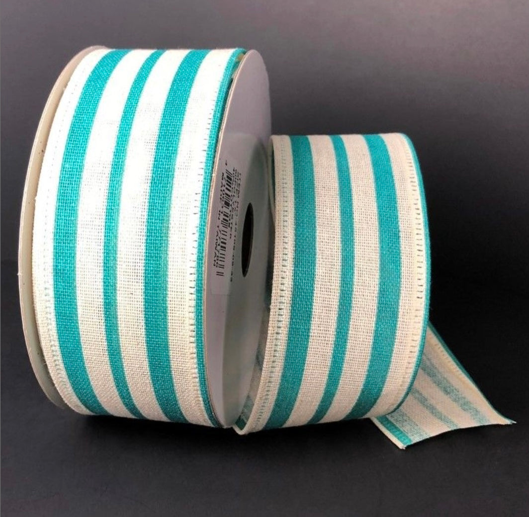 Wired Canvas Vertical Vary Stripes Ribbon