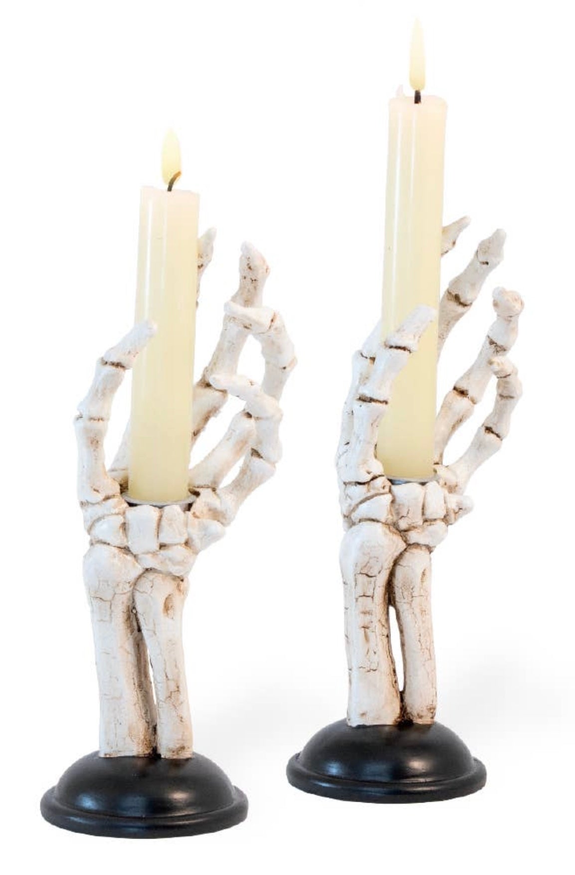 Skeleton Hand Taper Candle Holder