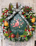 Partridge in Pear Tree Christmas Wreath
