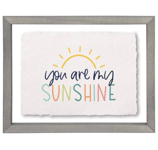 You Are My Sunshine - Floating Art Rectangle