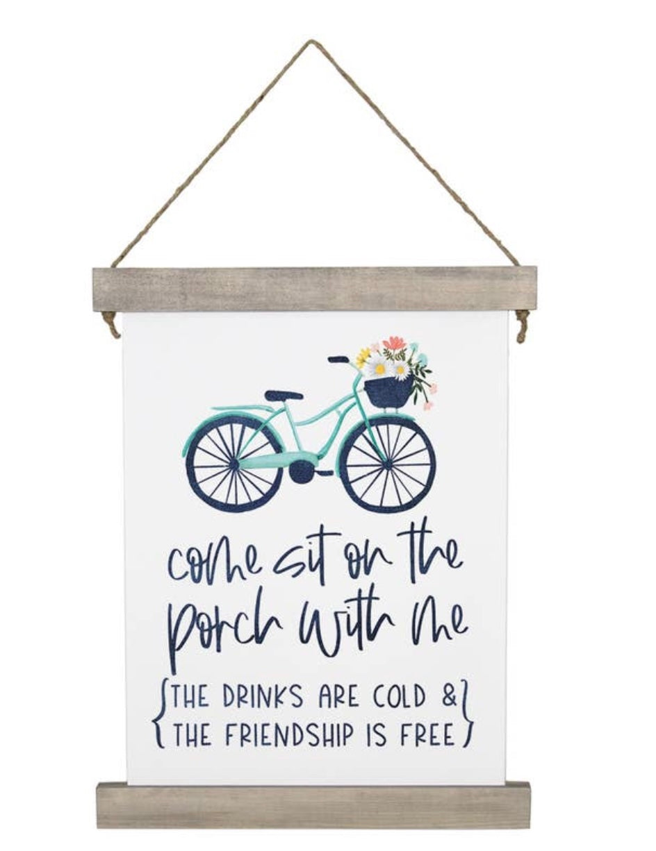 Sit On The Porch - Hanging Canvas