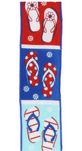 Wired Patriotic Flip Flops Ribbon